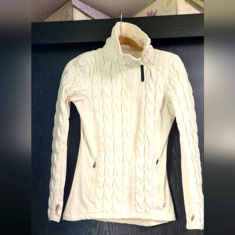 Cream Quilted Jacket
